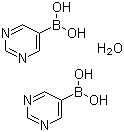 结构式 CAS# 696602-91-2, 嘧啶-5-硼酸半水合物