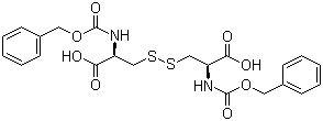 结构式 CAS# 6968-11-2, N,N'-二(苄氧羰基)-L-胱氨酸