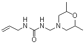 N-[(2,6-Dimethyl-4-morpholinyl)methyl]-N'-2-propen-1-ylurea molecular structure (CAS 6969-64-8)