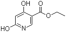 结构式 CAS# 6975-44-6, 4,6-二羟基烟酸乙酯