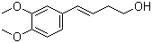结构式 CAS# 69768-97-4, 4-(3,4-二甲氧基苯基)-3-丁烯-1-醇