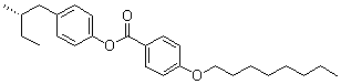4-(Octyloxy)benzoic acid 4-[(2S)-2-methylbutyl]phenyl ester molecular structure (CAS 69777-61-3)