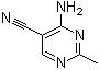 4-Amino-2-methyl-5-pyrimidinecarbonitrile molecular structure (CAS 698-29-3)