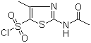 2-乙酰氨基-4-甲基-5-噻唑磺酰氯分子结构 (CAS 69812-29-9)