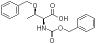 结构式 CAS# 69863-36-1, N-Cbz-O-苄基苏氨酸; N-苄氧羰基-O-苄基苏氨酸