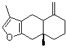 structure of CAS# 6989-21-5, Atractylon;(4aS,8aR)-4,4a,5,6,7,8,8a,9-Octahydro-3,8a-dimethyl-5-methylene-naphtho[2,3-b]furan
