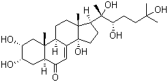 漏芦甾酮 B分子结构 (CAS 698975-64-3)