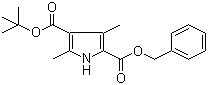 3,5-Dimethyl-1H-pyrrole-2,4-dicarboxylic acid 4-tert-butyl 2-benzyl ester molecular structure (CAS 69912-08-9)