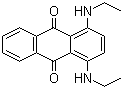 结构式 CAS# 6994-46-3, 溶剂蓝 59; 1,4-双(乙胺基)-9,10-蒽二酮