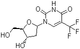 Trifluridine molecular structure (CAS 70-00-8)