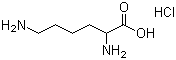 结构式 CAS# 70-53-1, DL-赖氨酸盐酸盐