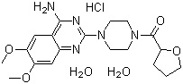 Terazosin hydrochloride dihydrate  molecular structure (CAS 70024-40-7)
