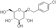 (4-Chlorophenyl)methyl-beta-D-glucopyranoside molecular structure (CAS 700368-53-2)