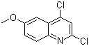 2,4-二氯-6-甲氧基喹啉分子结构 (CAS 70049-46-6)