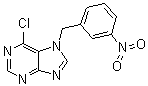 6-Chloro-7-[(3-nitrophenyl)methyl]-7H-purine molecular structure (CAS 7008-54-0)