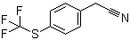 structure of CAS# 70124-90-2, 4-(Trifluoromethylthio)phenylacetonitrile