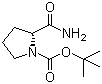 D-N-Boc-Prolinamide molecular structure (CAS 70138-72-6)