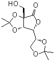 2-C-(Hydroxymethyl)-2,3:5,6-bis-O-(1-methylethylidene)-D-mannonic acid gamma-lactone molecular structure (CAS 70147-48-7)