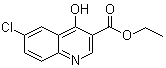 结构式 CAS# 70271-77-1, 6-氯-4-羟基喹啉-3-羧酸乙酯