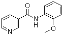 N-(2-甲氧基苯基)-3-吡啶甲酰胺分子结构 (CAS 70301-27-8)