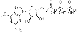 6-S-Methyl-6-thioguanosine 5'-(tetrahydrogen triphosphate) molecular structure (CAS 70318-62-6)
