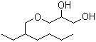 结构式 CAS# 70445-33-9, 辛氧基甘油; 3-[2-(乙基己基)氧]-1,2-丙二醇; 1,2-丙二醇-3-(2-乙基己基)醚; 甘油单异辛基醚