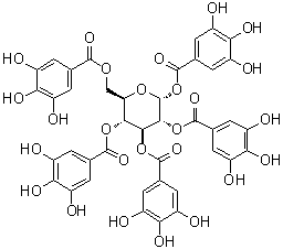 1,2,3,4,6-Penta-O-galloyl-alpha-D-glucose molecular structure (CAS 70470-10-9)