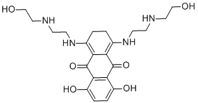 2,3-Dihydro-5,8-dihydroxy-1,4-bis[[2-[(2-hydroxyethyl)amino]ethyl]amino]-9,10-anthracenedione molecular structure (CAS 70476-74-3)