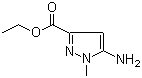structure of CAS# 70500-80-0, 5-Amino-1-methyl-1H-pyrazole-3-carboxylic acid ethyl ester
