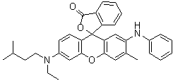 6'-(N-异戊基-N-乙基氨基)-3'-甲基-2'-苯基氨基荧烷分子结构 (CAS 70516-41-5)