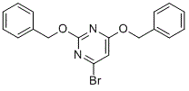 2,4-Bis(benzyloxy)-6-bromopyrimidine molecular structure (CAS 70523-27-2)