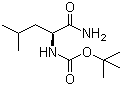 结构式 CAS# 70533-96-9, Boc-L-亮氨酰胺; N-叔丁氧羰基-L-亮氨酰胺