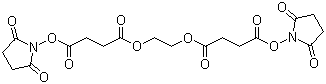 Ethylene glycol-bis(succinic acid N-hydroxysuccinimide ester) molecular structure (CAS 70539-42-3)