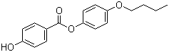 4-丁氧基苯基 4-羟基苯甲酸酯分子结构 (CAS 70568-44-4)