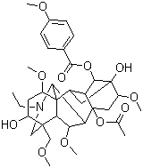 Yunaconitine molecular structure (CAS 70578-24-4)