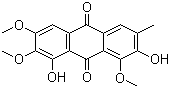 structure of CAS# 70588-05-5, Obtusin;1,7-Dihydroxy-2,3,8-trimethoxy-6-methylanthracene-9,10-dione