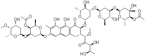 结构式 CAS# 7059-24-7, 色霉素 A3
