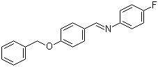 4-苄氧基苯亚甲基-4-氟苯胺分子结构 (CAS 70627-52-0)
