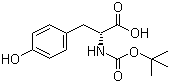 Boc-D-Tyrosine molecular structure (CAS 70642-86-3)