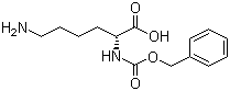 结构式 CAS# 70671-54-4, Cbz-D-赖氨酸; N-苄氧羰基-D-赖氨酸