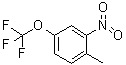 1-甲基-2-硝基-4-三氟甲氧基苯分子结构 (CAS 70692-45-4)