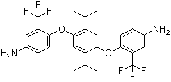1,4-Bis(4-amino-2-trifluoromethylphenoxy)-2,5-di-tert-butylbenzene molecular structure (CAS 707340-73-6)