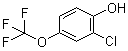 2-氯-4-(三氟甲氧基)苯酚分子结构 (CAS 70783-75-4)