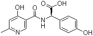 结构式 CAS# 70785-61-4, 2-(6-甲基-4-羟基烟酰胺基)-2-(4-羟基苯基)乙酸