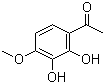 结构式 CAS# 708-53-2, 2',3'-二羟基-4'-甲氧基苯乙酮