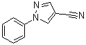 1-Phenylpyrazole-4-carbonitrile molecular structure (CAS 709-04-6)
