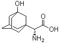 3-羟基-1-金刚烷基-D-甘氨酸分子结构 (CAS 709031-29-8)