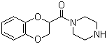 N-(1,4-苯并二噁烷-2-羰基)哌嗪分子结构 (CAS 70918-00-2)