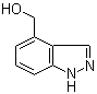 1H-Indazole-4-methanol molecular structure (CAS 709608-85-5)
