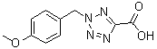 2-[(4-Methoxyphenyl)methyl]-2H-tetrazole-5-carboxylic acid molecular structure (CAS 70978-20-0)